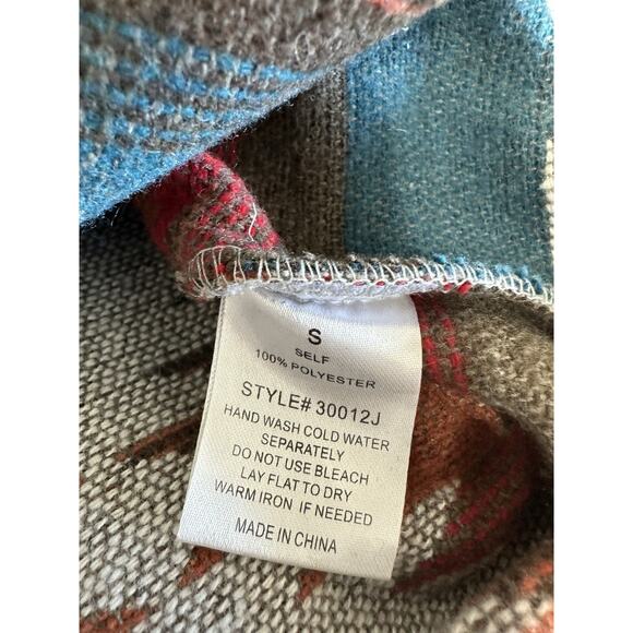 Blue B Collection Jacket Women Small Shacket Aztec Tribal Western Festival - Picture 11 of 12